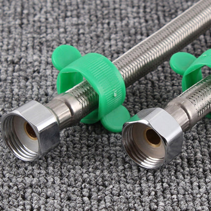 304 Stainless Steel Metal Knitting Hose Toilet Water Heater Hot And Cold Water High Pressure Pipe 4/8 Inch DN15 Connecting Pipe