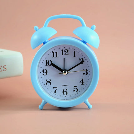 2 PCS Student Bed Small Alarm Clock Desk Alarm Clock