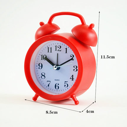 2 PCS Student Bed Small Alarm Clock Desk Alarm Clock