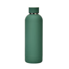 Stainless Steel Outdoor Matte Water Bottle Portable Sports Water Cup Rubber Paint Insulation Cup, Moss Green, Light Pink, Smoky Pink, Cinnabar Orange, Green White, Khaki, Ink Black, Lake Blue, Gray Green, Lilac Purple, Indigo, Gray - DealBuddy