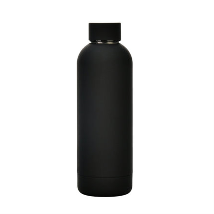 Stainless Steel Outdoor Matte Water Bottle Portable Sports Water Cup Rubber Paint Insulation Cup, Moss Green, Light Pink, Smoky Pink, Cinnabar Orange, Green White, Khaki, Ink Black, Lake Blue, Gray Green, Lilac Purple, Indigo, Gray - DealBuddy