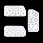 3 in 1 DIY Crystal Dripping Ring Pendant Silicone Mold Arc-Shaped Section Ring Mold