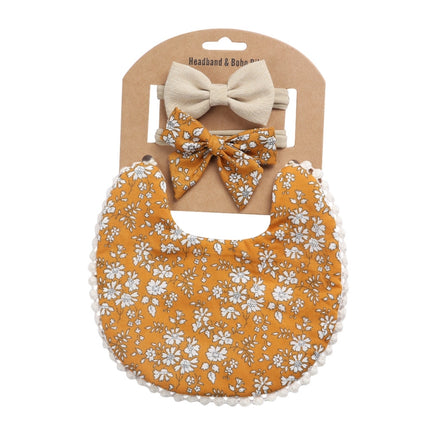 Baby Linen Cotton Printed Double-sided Saliva Towel Headband Set, DP021-1, DP021-2, DP021-3, DP021-4, DP021-5, DP021-6, DP021-7, DP021-13, DP021-9, DP021-10, DP021-11, DP021-12