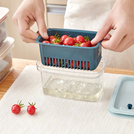 TM20004 Refrigerator Fresh-Keeping Drain Box Kitchen Transparent Storage Box