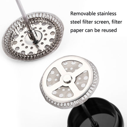 Household Hand Brewed Coffee French Filter Press Pot Glass Tea Maker, 350ml, 600ml, 1000ml - DealBuddy