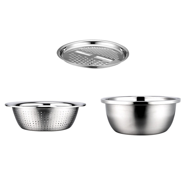 Stainless Steel Multifunctional Grater Kitchen Draining And Washing Basin Set