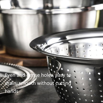 Stainless Steel Multifunctional Grater Kitchen Draining And Washing Basin Set, 3 in 1, 3 in 1 Thickened - DealBuddy