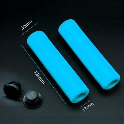 4 Pairs Mountain Folding Bicycle Silicone Foaming Sponge Handle Cover Rubber Shock Absorbing Anti-Slip Handle Set, 418, 408 - DealBuddy