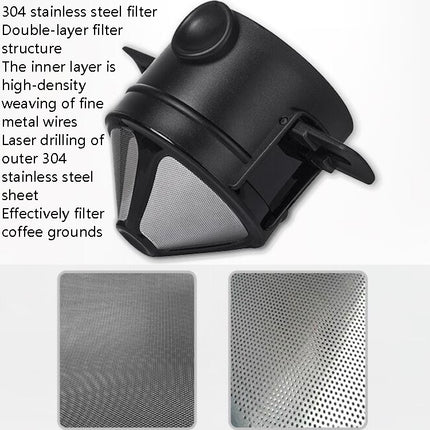 Coffee Filter Travel Convenient Foldable Double Filter, Coffee Filter - DealBuddy