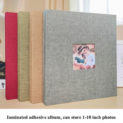 10 Inch 20 Pages/40P Cloth Photo Album Self-Adhesive DIY Laminated Photo Album