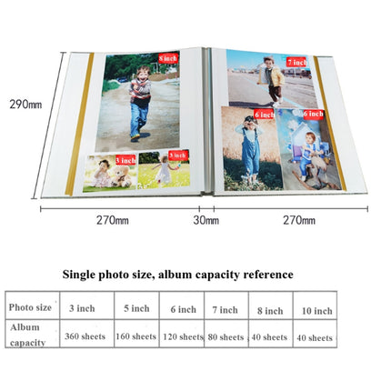 10 Inch 20 Pages/40P Cloth Photo Album Self-Adhesive DIY Laminated Photo Album