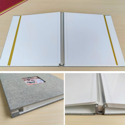 10 Inch 20 Pages/40P Cloth Photo Album Self-Adhesive DIY Laminated Photo Album