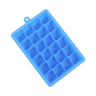 24 Grids Silicone Ice Cube Tray Molds Square Shape Ice Cube Maker Fruit Popsicle Ice Cream Mold, 24-Grid(Dark blue), 24-Grid(Grass green), 24-Grid(Rose red)