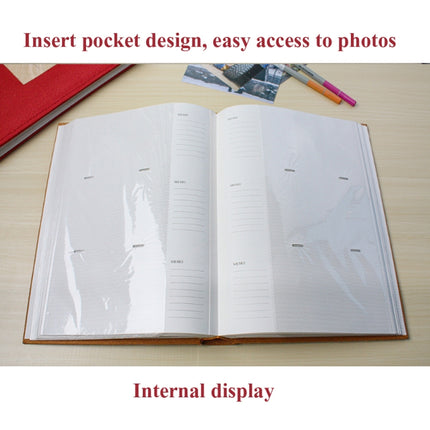 4R 6 Inch 300 Sheets Cloth Photo Album Retro Insert Photo Album Postcard Storage Photo Album