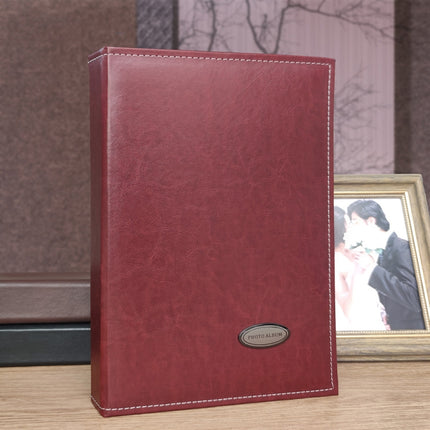 6 Inch 240 Sheets Leather Cover Photo Album Family Memorial Album Interstitial Album
