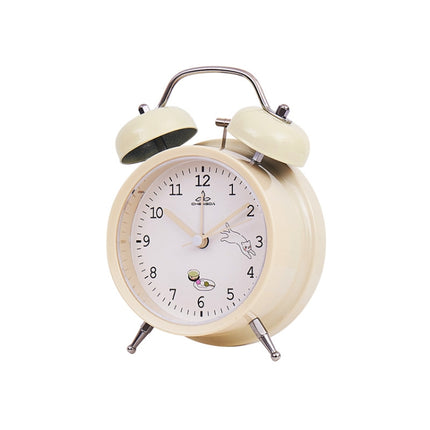 Student Cute Style Bell Alarm Clock Bedside Mute Clock With Light Specification：