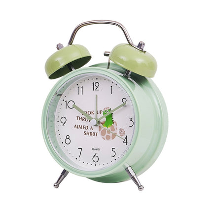 Student Cute Style Bell Alarm Clock Bedside Mute Clock With Light Specification：