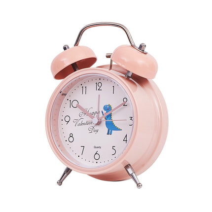 Student Cute Style Bell Alarm Clock Bedside Mute Clock With Light Specification：