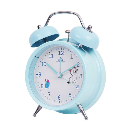 Student Cute Style Bell Alarm Clock Bedside Mute Clock With Light Specification：