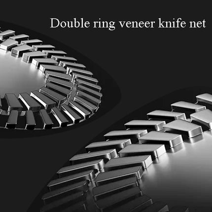 Electric Shaver Rechargeable Razor Intelligent Digital Display Bald Hair Clipper,Style:, Blue, With Nasal Hair Apparatus, Nasal Hair Apparatus&Washing Face Brush, Blue + Full Set - DealBuddy