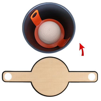 Oven Accessories Bread Dough Transfer Baking Mat Long Handle Extraction Mat