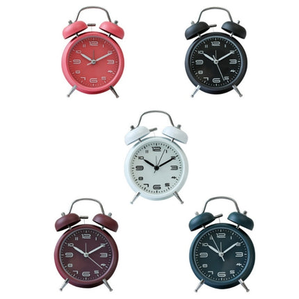 3304T Bedroom Bedside Multifunctional Bell Metal Alarm Clock With Night Light