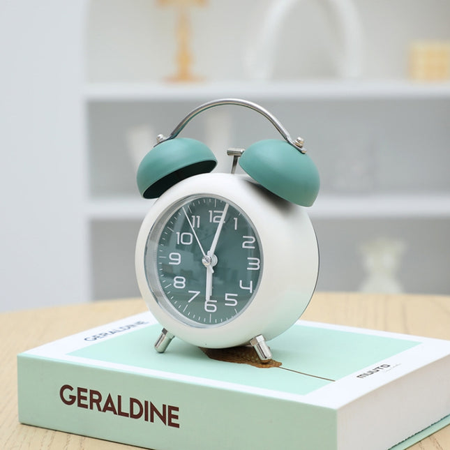 Bedroom Desktop Metal Digital Mechanical Alarm Clock Living Room Silent Clock With Night Light