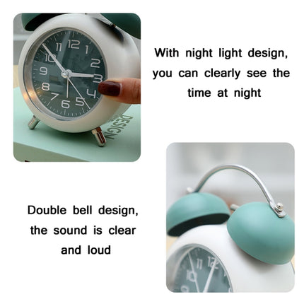 Bedroom Desktop Metal Digital Mechanical Alarm Clock Living Room Silent Clock With Night Light