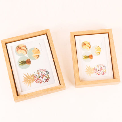 Wooden Rotating Double-Sided Swinging Table Photo Frame Size: