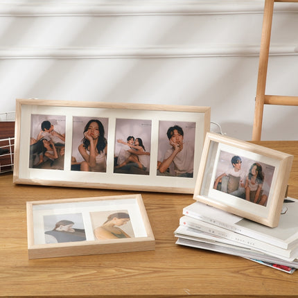 Wooden Wall-Mounted Pendulum Dual-Purpose Combination Photo Frame Style：