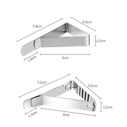 30 PCS Stainless Steel Tablecloth Clip Triangle Table Clamp Picnic Flexible Clip
