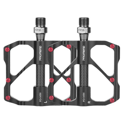 1 Pair PROMEND Bicycle Road Bike Mountain Bike 3 Palin Carbon Fiber Bearing Pedal, PD-M86C, PD-R87C - DealBuddy