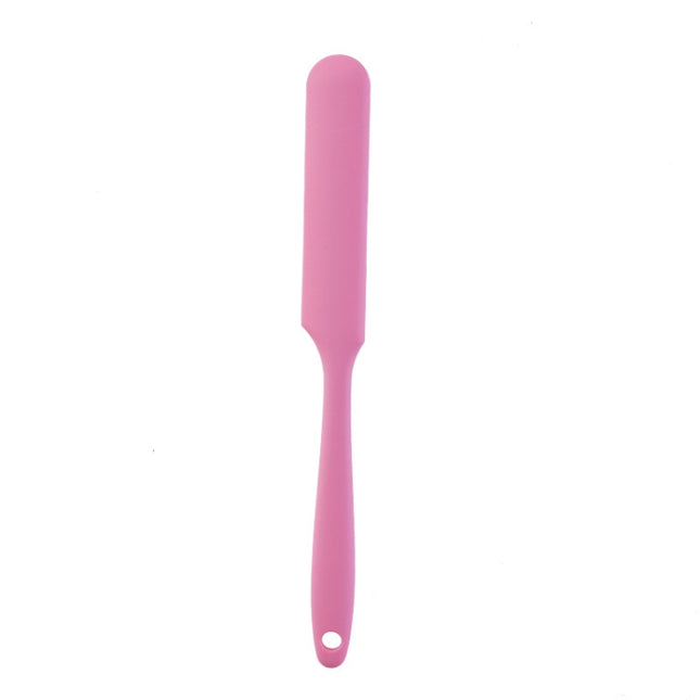 Long Silicone Spatula Butter Cake Cream Scraper Baking Tool, Pink, Red, Orange, Green, Blue, Yellow, Black - DealBuddy