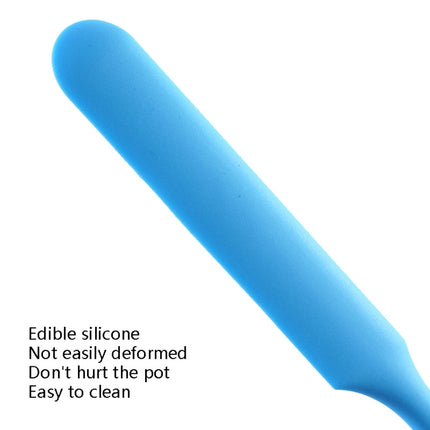 Long Silicone Spatula Butter Cake Cream Scraper Baking Tool, Pink, Red, Orange, Green, Blue, Yellow, Black - DealBuddy