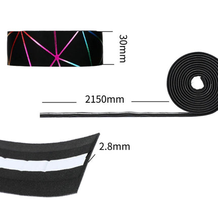 1 Pair WEST BIKING YP0804059 Road Bike Color Line Bar Belt PU Non-Slip Riding Bar Belt - DealBuddy