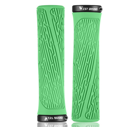 1 Pair WEST BIKING YP0804061 Bicycle Anti-Slip Shock Absorber Grip Mountain Bike Rubber Handlebar Cover, YP0804061, YP0804061 Grass - DealBuddy