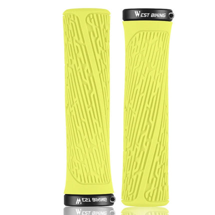 1 Pair WEST BIKING YP0804061 Bicycle Anti-Slip Shock Absorber Grip Mountain Bike Rubber Handlebar Cover, YP0804061, YP0804061 Grass - DealBuddy