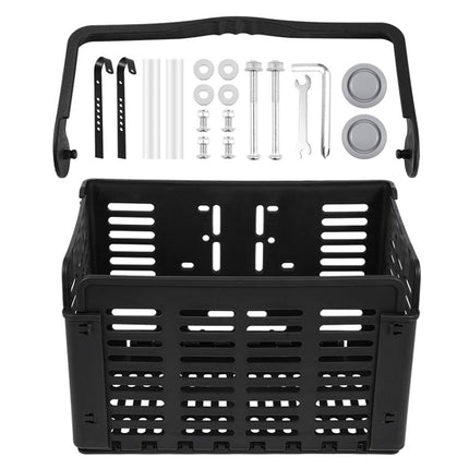 WEST BIKING Bicycle Basket Foldable Quick Release Basket Portable Food Basket