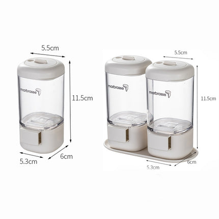Marbrasse Metering Seasoning Box Pressing Type Seasoning Bottle Rotary Sealing Household Kitchen Seasoning Can