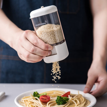 Marbrasse Metering Seasoning Box Pressing Type Seasoning Bottle Rotary Sealing Household Kitchen Seasoning Can