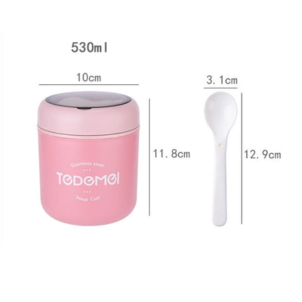 Portable Thermal Insulation Sealed Soup Cup With Lid Breakfast Lunch Box For Office Workers