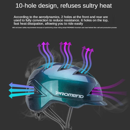 PROMEND 12H19 Summer Cool Motorcycle Riding Half Helmet Helmet Outdoor Off-Road Helmet With Tail Light - DealBuddy