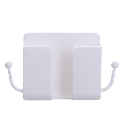 10 PCS Wall-Mounted Remote Control Storage Box Bedside Mobile Phone Charging Stand
