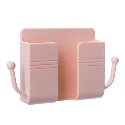 10 PCS Wall-Mounted Remote Control Storage Box Bedside Mobile Phone Charging Stand