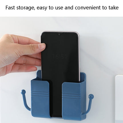 10 PCS Wall-Mounted Remote Control Storage Box Bedside Mobile Phone Charging Stand, 10 PCS White, 10 PCS Yellow, 10 PCS Green, 10 PCS Blue, 10 PCS Pink - DealBuddy
