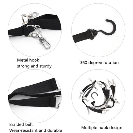 Rotary Hook Wardrobe Cap Clip-Hanging Rope Bedroom Home Storage Clothes Door Back Rogue