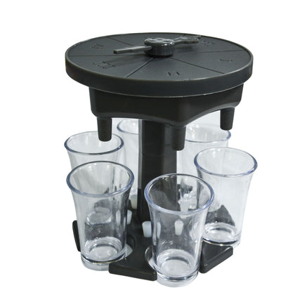 6 Cups Wine Dispenser Automatic Diversion Wine Pourer With Game Turntable, Style:, Round Blue with Transparent Cup, Round Blue with Color Cup, Round Gray with Transparent Cup, Round Gray with Color Cup, Round Brown with Transparent Cup                 ... - DealBuddy