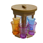 Hexagon Brown with Color Cup