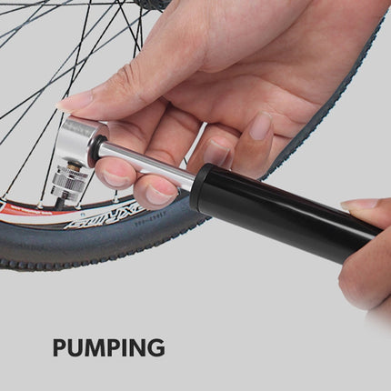 Manual Mini Portable Bicycle Aluminum Alloy Pump Basketball Football Inflatable Cylinder - DealBuddy