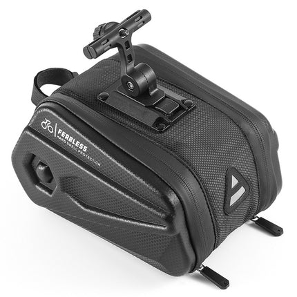 WEST BIKING Large Capacity 2.6L Bicycle Tail Bag Hard Shell Saddle Bag Adjustable Bracket Seat Cushion Tail Bag - DealBuddy